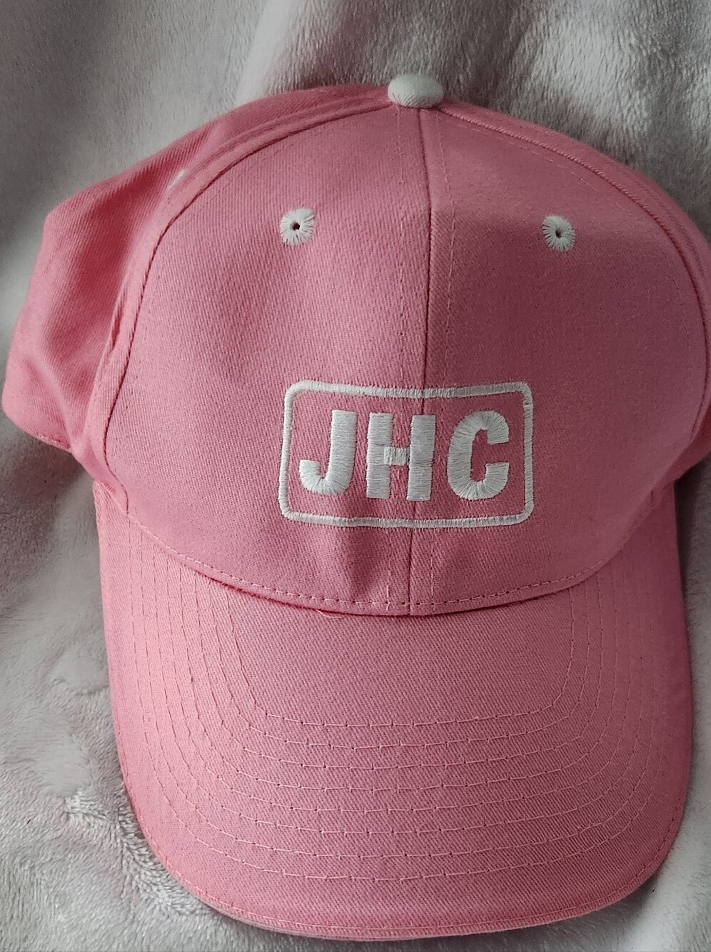 Pink Adult JHC Baseball Cap - Embroidered Logo